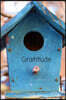 Gratitude: 6x9 Bird House Gratitude Journal to Write In, For Daily Reflection & Mindfulness, "Calm Relaxing Birdhouse" Cover (Dia