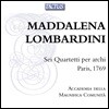 Accademia della Magnifica Comunita 마달레나 롬바르디니: 여섯 개의 현악사중주 (Lombardini: Six String Quartets, Paris 1769)