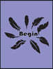 Begin: Feathers On The Blue Cover Notebook Journal Diary, This notebook journal with 110 pages (8.5 x 11) inches, bulletdot 3