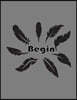 Begin: Feathers On The Gray Cover Notebook Journal Diary, This notebook journal with 110 pages (8.5 x 11) inches, bulletdot 5