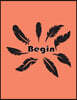 Begin: Feathers On The Rose Color Cover Notebook Journal Diary, This notebook journal with 110 pages (8.5 x 11) inches, Graph