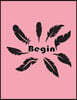 Begin: Feathers on the Pink Cover Notebook Journal Diary, This Notebook Journal with 110 Pages (8.5 X 11) Inches, Graph 54pag
