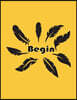 Begin: Feathers on the Yellow Cover Notebook Journal Diary, This Notebook Journal with 110 Pages (8.5 X 11) Inches, Graph 72p