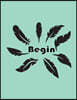 Begin: Feathers on the Light Blue Cover Notebook Journal Diary, This Notebook Journal with 110 Pages (8.5 X 11) Inches, Bulle