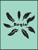 Begin: Feathers on the Blue Cover Notebook Journal Diary, This Notebook Journal with 110 Pages (8.5 X 11) Inches, Bulletdot 5
