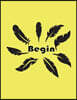 Begin: Feathers on the Light Yellow Cover Notebook Journal Diary, This Notebook Journal with 110 Pages (8.5 X 11) Inches, Bul