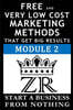 Free and Very Low Cost Marketing Methods That Get Big Results
