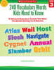 240 Vocabulary Words Kids Need to Know: Grade 3: 24 Ready-To-Reproduce Packets Inside!