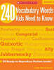 240 Vocabulary Words Kids Need to Know: Grade 6: 24 Ready-To-Reproduce Packets Inside!