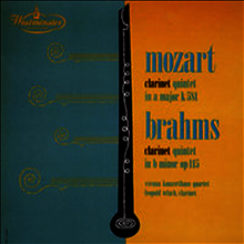 모차르트, 브람스 : 클라리넷 오중주 (Mozart : Clarinet Quintet K.581, Brahms : Clarinet Quintet Op.115) (일본반)(CD) - Leopold Wlach