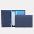 마뜨 사피아노 소가죽 슬림 명함지갑(스틸블루+로얄블루)w32022