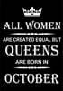 All Women Are Created Equal But Queens Are Born in October: Journal (Diary, Notebook), Memory Book Birthday Present for Her, Keepsake - Gifts for Wome