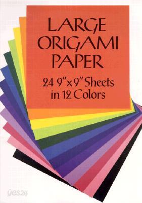 Large Origami Paper: 24 9 X 9 Sheets in 12 Colors