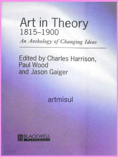 Art in Theory 1815-1900