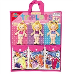 [SHURE] 티니 타이니 트리플츠/Teeny Tiny Triplets Dress-Up/원목자석/역할놀이세트/자석인형놀이/KPS인증