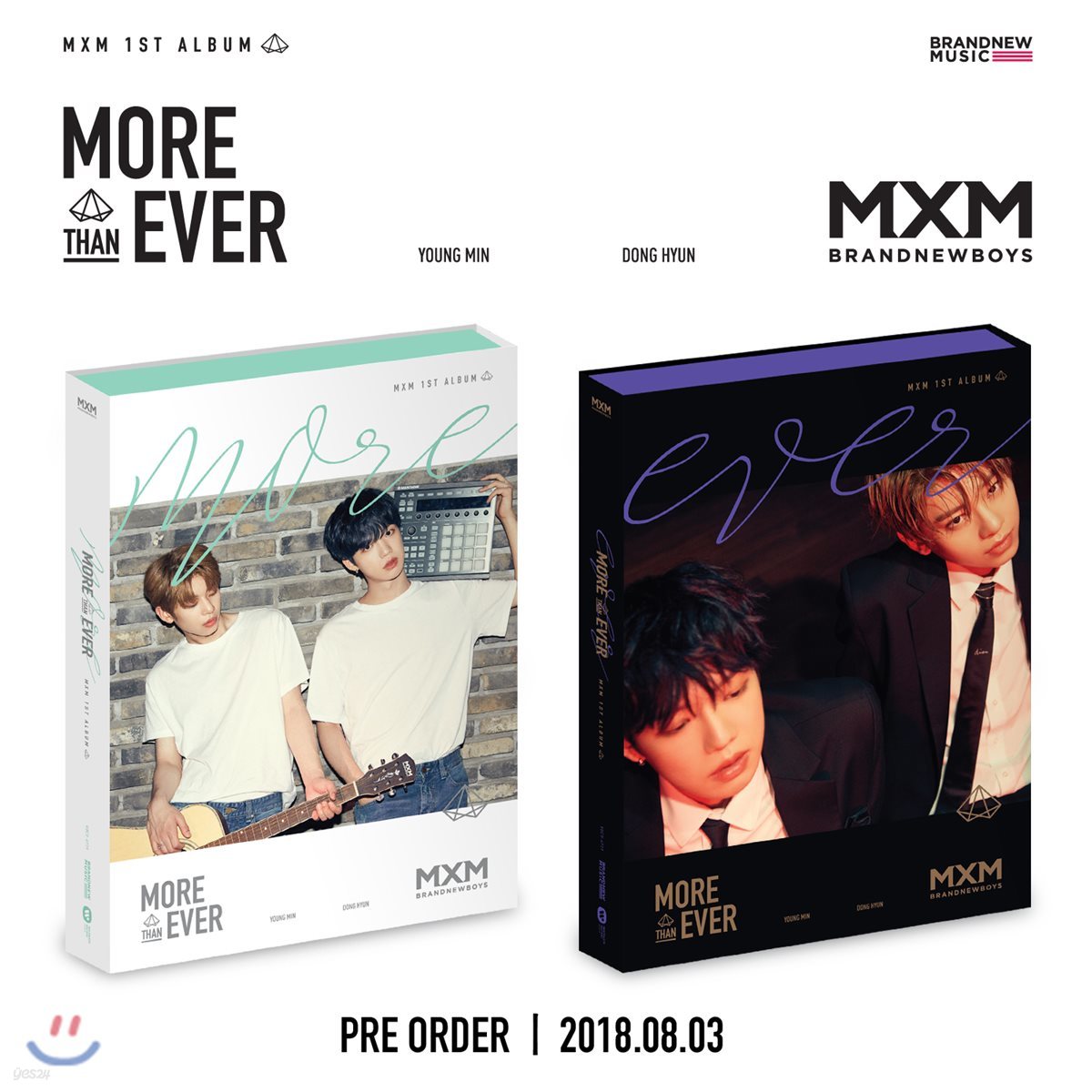 MXM (BRANDNEWBOYS) 1집 - MORE THAN EVER [MORE+EVER 2종 SET]