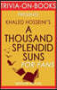 Trivia-On-Books a Thousand Splendid Suns by Khaled Hosseini