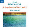 Aviv Quartet 도흐나니: 현악 사중주 1, 3번 - 아비브 사중주단 (Dohnanyi : String Quartets Op.7, Op.33)