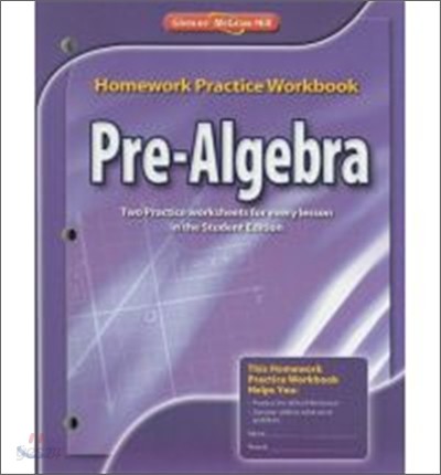 Pre-Algebra Homework Practice Workbook