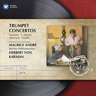 훔멜, L. 모차르트, 텔레만, 비발디: 트럼펫 협주곡 (Hummel, L. Mozart, Telemann, Vivaldi: Trumpet Concertos)(CD) - Maurice Andre