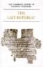 The Cambridge History of Classical Literature: Volume 2, Latin Literature, Part 2, The Late Republic