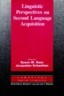 Linguistic Perspectives on Second Language Acquisition