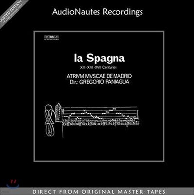 Gregorio Paniagua 15-17세기 스페인 작품집 (La Spagna) [2LP]