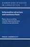 Information Structure and Sentence Form