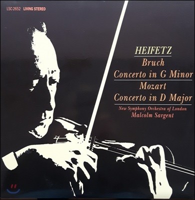 Jascha Heifetz 브루흐 / 모차르트: 바이올린 협주곡 (Bruch: Violin Concerto Op.26 / Mozart: K.218) [LP]