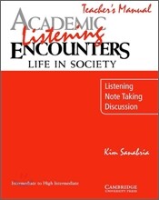Academic Listening Encounters: Life in Society Teacher's Manual