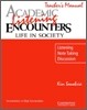 Academic Listening Encounters: Life in Society Teacher's Manual: Listening, Note Taking, and Discussion