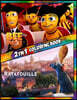 2 in 1 Coloring Book Bee Movie and Ratatouille: Best Coloring Book for Children and Adults, Set 2 in 1 Coloring Book, Easy and Exciting Drawings of Yo