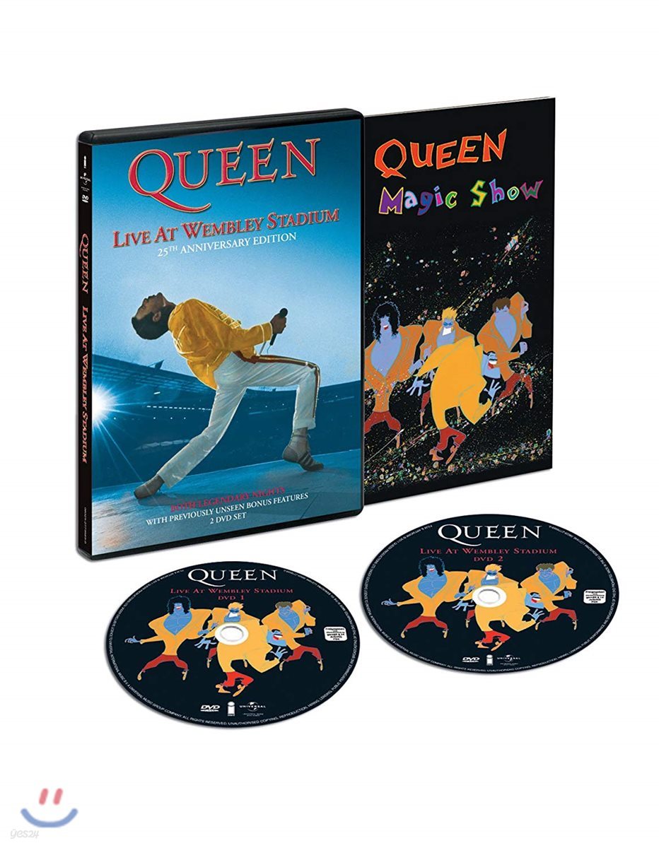 Queen - Live At Wembley Stadium 퀸 웸블리 라이브 발매 25주년 기념 [2DVD]