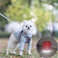 강아지 하네스 가슴줄 리드줄 그레이