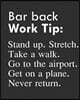 Bar Back Work Tip: Stand Up. Stretch. Take a Walk. Go to the Airport. Get on a Plane. Never Return.: Calendar 2019, Monthly & Weekly Plan
