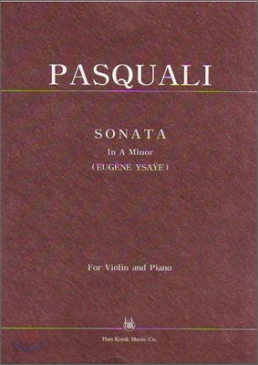 PASQUALI SONATA 파스쿠알리 바이올린 소나타