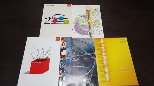 클래식 레이블 CD 카탈로그 4권 (EMI, Sony, DG, Decca, Philips) + 기타 레이블 4권