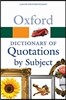 Oxford Dictionary of Quotations by Subject