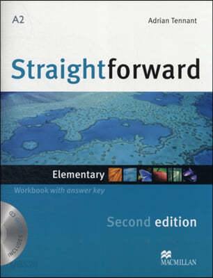 Straightforward 2nd Edition Elementary Level Workbook with key &amp; CD