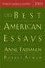 The Best American Essays 2003