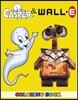 Casper and Wall-E Coloring Book: 2 in 1 Coloring Book for Kids and Adults, Activity Book, Great Starter Book for Children with Fun, Easy, and Relaxing