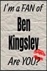 I'm a Fan of Ben Kingsley Are You? Creative Writing Lined Journal: Promoting Fandom and Creativity Through Journaling...One Day at a Time
