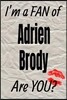 I'm a Fan of Adrien Brody Are You? Creative Writing Lined Journal: Promoting Fandom and Creativity Through Journaling...One Day at a Time