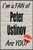 I'm a Fan of Peter Ustinov Are You? Creative Writing Lined Journal