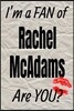 I'm a Fan of Rachel McAdams Are You? Creative Writing Lined Journal