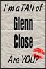I'm a Fan of Glenn Close Are You? Creative Writing Lined Journal: Promoting Fandom and Creativity Through Journaling...One Day at a Time