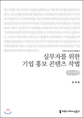 실무자를 위한 기업 홍보 콘텐츠 작법 큰글씨책