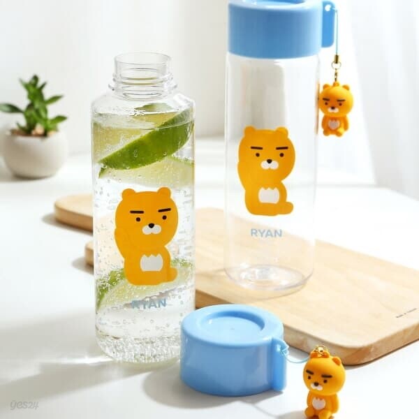 카카오프렌즈 라이언 피규어 워터보틀 트라이탄 물통 물병 550ml
