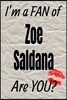 I'm a Fan of Zoe Saldana Are You? Creative Writing Lined Journal: Promoting Fandom and Creativity Through Journaling...One Day at a Time