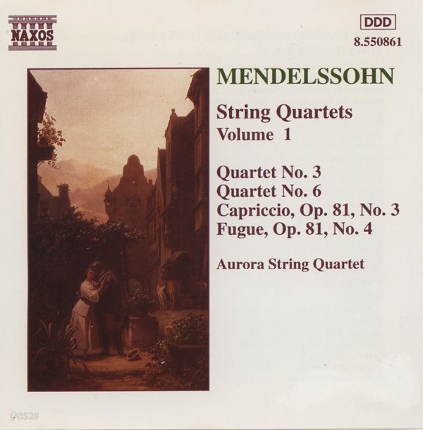 AURORA STRING QUARTET (오로라 현악 4중주) - Mendelssohn : String Quartets Vol. 1 (멘델스 존 현악 4중주)